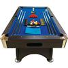 Simba TAVOLO DA BILIARDO + ACCESSORI PER CARAMBOLA - SNOOKER BLU billiard table 7FT 7 piedi - Misure di gioco 188 cm x 96 cm