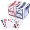 LotFancy 12 Mazzi Carte Poker per Ramino, Carta Francese, Scala 40, Machiavelli, Texas Holdem Poker, Euchre, Canasta, Blackjack Standard 63.5x88.9mm Colori Blu e Rosse