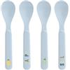 LÄSSIG Set di cucchiai per bambini (4 pezzi) Posate per bambini senza melamina, senza BPA, per lavastoviglie e microonde/Spoon Set Happy Fruits Lemon
