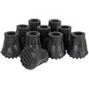 Days Bell Shaped Ferrule, 16 mm (5/8), Pack of 10, (Eligible for VAT Relief in the UK) Replacement Tip for Walking Stick, Protection Caps for Walker, Enhance Grip on Surfaces, Elderly, Disabled