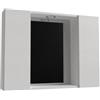 Mama Store AT372SRLOLBI, SPECCHIERA Bagno con 2 VANI Contenitore e Luce LED-Bianco Artico, L. 81 CM X P. 16 CM X H. 60 CM