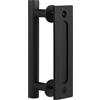 DBREAKS 24cm Maniglia per porta scorrevole, Maniglia Della Porta del Granaio, Maniglie per Porte Nere, maniglia per porta scorrevole esterno muro, maniglie per porta a soffietto da interno