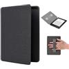 BHHB Custodia per Kindle Paperwhite 4 2018 10th, 6 Smart-Cover Case con cinturino da polso e funzione Auto Sleep-Wake, Signature Edition, colore nero