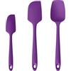 U-Taste Spatole Silicone Set di 3: 250℃ Resistente al Calore, Gomma Flessibile senza BPA Cucchiaio Leccapentola, Raschietto per Pentole Antiaderenti per Cucina Cottura Miscelazione (Viola)