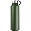 YYW, borraccia termica in acciaio inox da 1,5 litri, thermos isolato, bottiglia a prova di perdite, per sport, a doppia parete (verde, 1,5 l (33,02 x 8,89 cm))