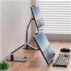 AiFeelife Supporto Portatile per Monitor in Metallo per Schermi da 12-17,3 Pollici Supporto Universale Espandibile da 16 Pollici Base per Display 12,9 Pollici Supporto per Tablet Regolabile con
