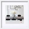walther design Steel Style ES220W3 Cornice portafoto in plastica, in confezione da 3 pezzi, da 20 x 20 cm, colore bianco