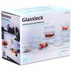 Glasslock - Set per alimenti in vetro temperato per forno e microonde, set da 26 pezzi