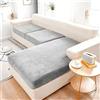 ZZDZW Copridivano 3 Posti con Penisola Copri Divano Angolare a Destra a Sinistra Elasticizzato Copridivani a SX a DX Elasticizzati Universali Copertura Fodera per Divano Sofa Cover