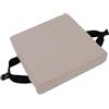 Waigg Kii Cuscini quadrati per sedie con fibbia antiscivolo, per sedie da pranzo, sgabelli, per giardino/interni/casa/cucina (28 x 28 x 3 cm, beige)
