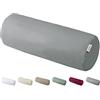 beties BasicSoft XL, fodera per cuscino cervicale, ca. 25 x 70 cm, 100% cotone, jersey di cotone, per schiena/gambe, per la gravidanza, colore: grigio argento