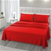 L'ANTICO ARCOLAIO - Completo Lenzuola Una Piazza e Mezza 140x200 Made in Italy, Microfibra Anallergica, Set Lenzuola Francese (1 Lenzuolo Sotto con Angoli, 1 Lenzuolo Sopra, 1 Federa)