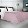 Viterbo Biancheria - Copriletto Matrimoniale Estivo e Primaverile Leggero, Trapunta Estiva Matrimoniale Double Face, Trapuntino 250x250cm Made in Italy (Matrimoniale (881), Rosa Cipria/Panna)