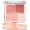 Qixfyze Judy Doll 2 In 1 Palette Illuminante Contour, Blush Highlight Palette, Blush And Contour Palette, Blush Contour And Highlighter Palette - Brillante E Non Untuoso A Lunga Durata(01# Milk Apricot Melon)
