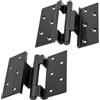 Qrity 2 Pezzi Cerniere per Porte, Cerniere Pieghevoli, Cerniere per Finestre a Battente, Profilo in alluminio #50, Cerniere Connettori, Per Finestre, Armadi