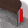 Hengrongshen Battiscopa morbidi, autoadesivi, 10 cm x 3 m, per cucina e bagno, morbido battiscopa autoadesivo, in PVC, flessibile, in noce nera