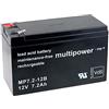 akku-net Batteria ricaricabile di ricambio per USV APC Back-UPS ES 550, 12V, Lead-Acid