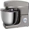 Bomann KM 660361 CB Impastatrice 1500 W, 8 velocità, ciotola in acciaio inox da 10 litri, portata max. 6-6,5 kg, coperchio paraspruzzi con apertura di ricarica, titanio