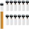 XIHIRCD 12pz Punte per Stecche da Biliardo, Punte per Bastoncini da Piscina 12mm con Puntali per Stecche da Biliardo Bianche Avvitamento Accessori per Tavolo da Biliardo per Stecche da Biliardo