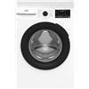 Beko - AMBMWU4841B - Lavatrice 8kg, Classe A, 1400giri, Display Touch, oblò nero, tecnologia EnergySpin, funzione a vapore, cassetto detersivo autopulente, vasca in plastica riciclata