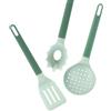 Zanetti, Set Mestoli Terra, 3 Mestoli da Cucina, Schiumarola, Servi Spaghetti, Pala per Fritto, Mestolame Design Moderno, Materiale Riciclato, Uso Quotidiano