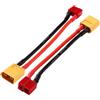 YIXISI 2 Pezzi Maschio XT60 a Femmina T-Plug Adattatore Connettore, Maschio XT-60 a Femmina T Spina Adattatore, con Cavo in Silicone 10cm 14AWG, per Batteria RC Caricatore ESC