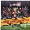 CMON Guillotine Games - Zombicide, Gioco da Tavolo: Espansione n° 9 Prison Outbreak: Tessere da Gioco [Lingua Spagnola] [Importato dalla Francia]