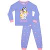 BlueY Pigiama Pigiami Ragazza | Pigiama Ragazza | Pigiamone Invernale Ragazza | Viola 5-6 Anni