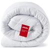 PIKOLIN Piumino Matrimoniale 225 x 240 cm Autunno-Inverno Fibra 300gr - Piumone con Trattamento Aloe Vera, Dermoprotettivo, Traspirante e Anallergico per Pelle Sensibile