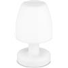 REV EASY Lampada da tavolo compatta con funzione dimmer, altezza 25 cm, batteria 2200 mAh, 120 lm, IP44, bianco