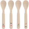 LÄSSIG Set di cucchiai per bambini (4 pezzi) Posate per bambini senza melamina, senza BPA, per lavastoviglie e microonde/Spoon Set Happy Fruits Cherry
