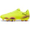 PUMA Future 8 Play FG/AG, Scarpe da Calcio Unisex-Adulto, Black Silver-Fluo Green, 44.5 EU