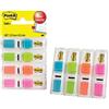 Post-It Index Segnapagina, Piccolo, Colori Traslucidi, 11.9 mm x 43.2 mm, Pacchetto Promozionale, 35 Segnapagina/Dispenser, 3 Dispenser + 1 Gratis/Confezione