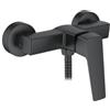 Ibergrif M12007B - Rubinetto doccia con soffione e tubo e supporto, colore: Nero