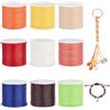 PH PandaHall 9 Colori 1,5 mm Filo di Poliestere Cerato Filo Perline Stringa per Braccialetto Collana Gioielli Fai da Te Artigianato Fabbricazione Forniture macramè, 10 m/Rotolo, Totalmente 9 Rotoli