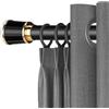 Generic Bastone per Tenda Estensibile 410 500 360 450 310 400 260 210 160 110 70 50 40 cm, Ø33mm Asta Telescopica Senza Foratura, Asta per Tenda Doccia per Bagno, Cucina, Porta, Armadio e Balcone(Nero,410-500