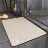 Aeovot Sottile Diatomite Tappeto Scendi Doccia, Rettangolo Tappeto Assorbente Cucina Bagno Antiscivolo, Con Fondo in Gomma per Casa, Camera da Letto, Cucina(Beige,60x90cm)