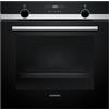 Siemens HB517GBS3, iQ500, forno da incasso 60 x 60 cm, aiuto idrolitico, lightControl per un funzionamento intuitivo, aria calda 3D, programmi automatici cookControl10, riscaldamento rapido, softMove