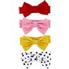 Abaodam Set Di Fasce Per Per Neonata 4 Pezzi Con Fiocco Per Neonati E Bambini Piccoli Casuali
