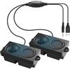 MEIRIYFA Altoparlanti per computer PC, Mini PC Altoparlante USB alimentato 3.5mm AUX jack ingresso con controllo del volume, altoparlante stereo per PC desktop tablet telefono (Nero, 1.2M)