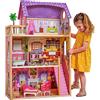 KidKraft Casa delle Bambole in Legno Kayla per Bambole di 30 cm con Accessori e Mobili inclusi, Casa a 3 Livelli di Gioco, Giocattolo per Bambini 3+ Anni, 65092, Esclusivo Amazon