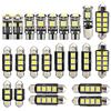 TOTMOX 23 lampadine a LED senza errori Can-bus per luci interne dell'auto Cupola Mappa porta luci targa festone C5W e T10 168 194 578 2825, bianco xeno