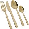 Mikasa Set 16 posate in acciaio inox color oro