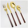 Mikasa Set 16 posate acciaio inox, manico effetto tartaruga