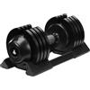FITPADDY - Manubrio regolabile con rotazione dell'impugnatura dumbbell