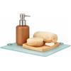 Euro Tische - Mensola da parete in vetro di sicurezza monolastra da 6 mm, ideale come ripiano per il bagno, 25 x 25 cm, satinato/bianco