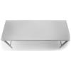 Alpes 190C-BANCO-1 LIBERI IN CUCINA, Elemento Contenimento, banco cucina, acciaio inox, larg. 190cm, prof. 65cm, alt. 90/95cm, carrello sotto-piano top acciaio inox, cassetto+2 ripiani 55x55x80cm
