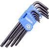 HemBorta® Chiavi Torx di Sicurezza 9PZ Set Chiavi a Brugola, Estremità Cava Torx T10-T50 Lunga, Stella Chiavi a Prova di Manomissione T10, T15, T20, T25, T27, T30, T40, T45 e T50