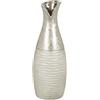 Romimex Vaso in ceramica argento 13 x 34 x 13 cm - Marca EAN: 8435547198675