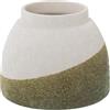 Alexandra House Living Vaso Verde Beige Ceramica 18 x 17 x 16 cm